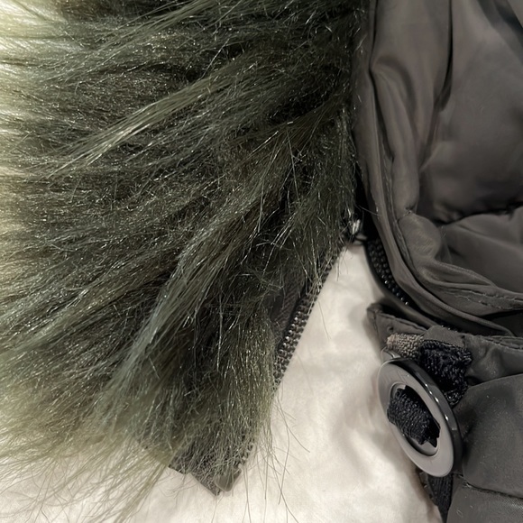 Diesel kids puffer jacket dark hunter green removable hood pockets button&zip 8 - Picture 8 of 16